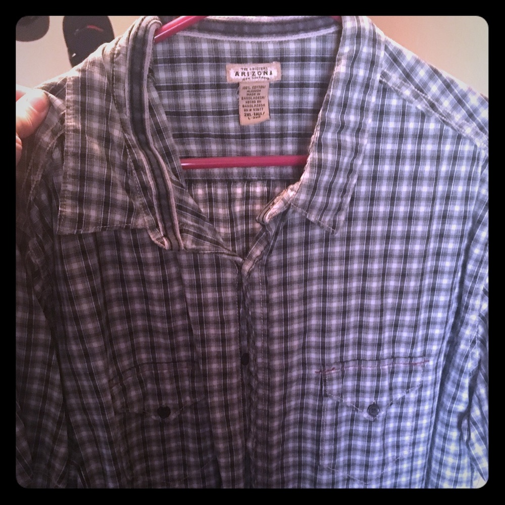 Plaid button down